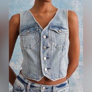 Daze Kiss Denim‎ Best Button Up Size Small